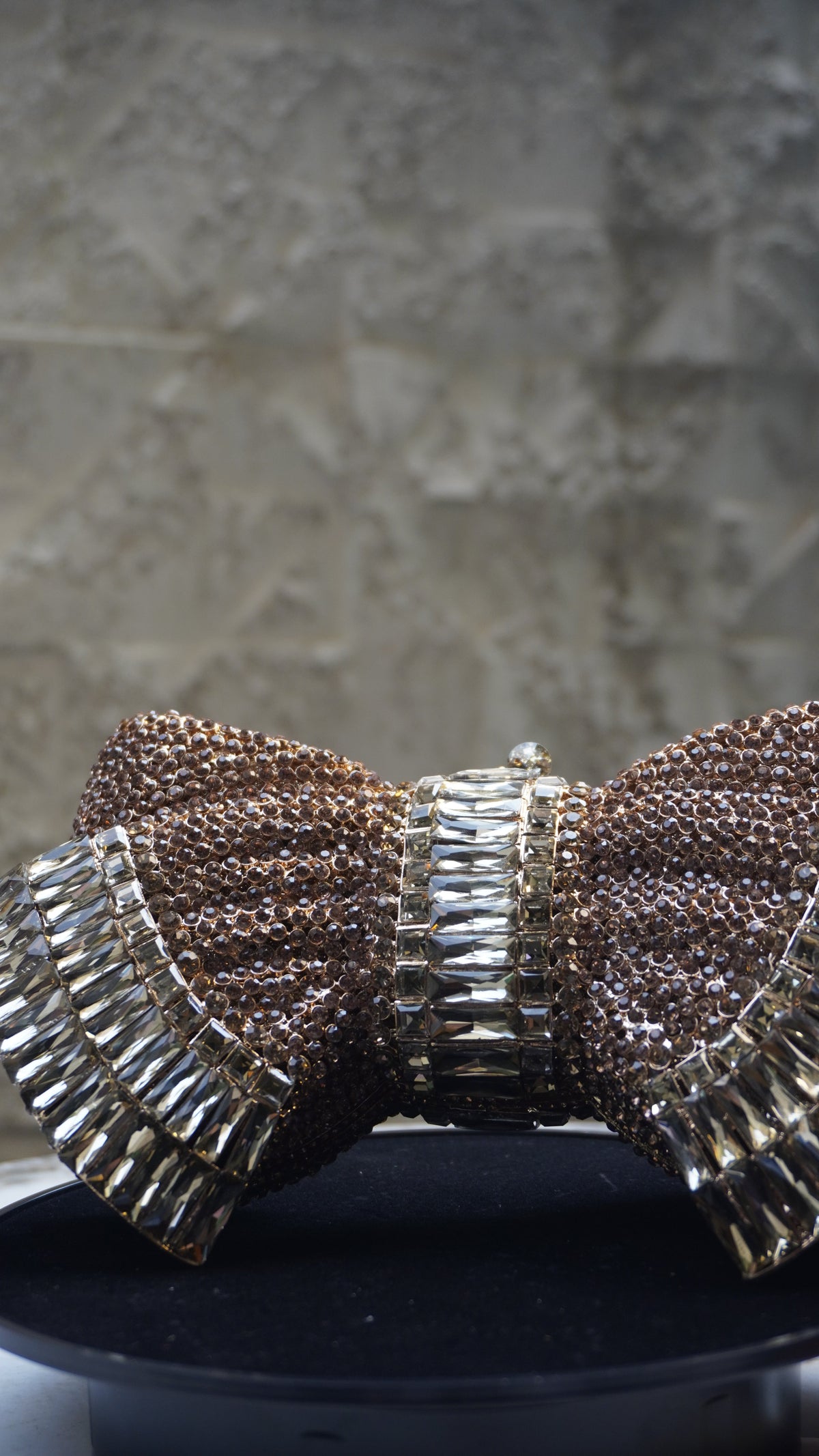 HER LABEL Crystal Bow Style Handbag