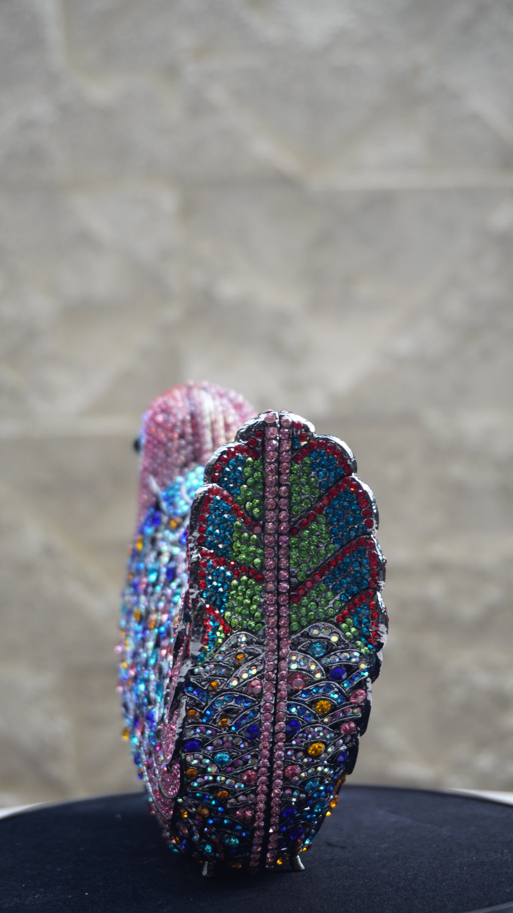 HER LABEL Multicolour Crystal Bird Handbag
