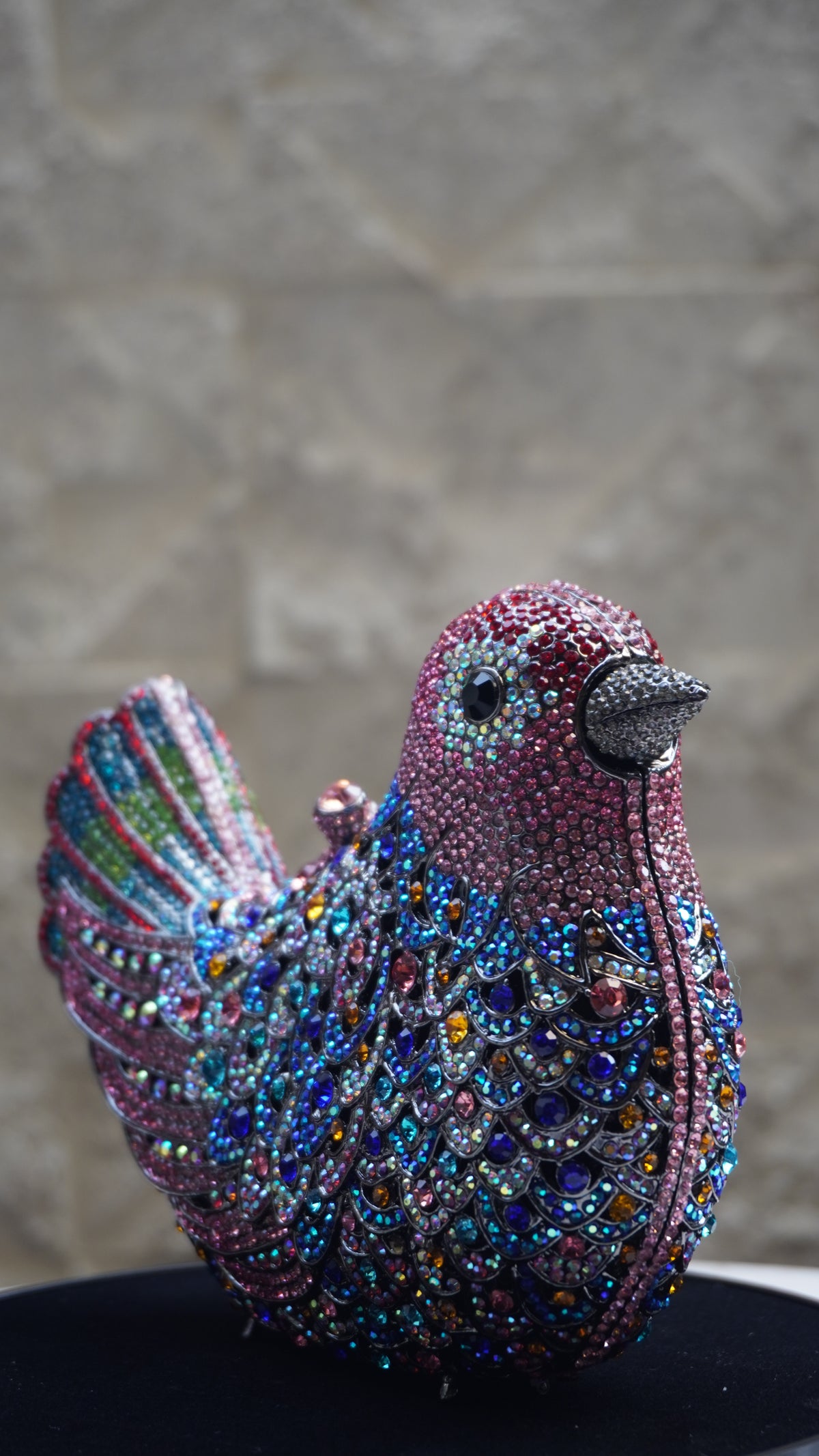 HER LABEL Multicolour Crystal Bird Handbag additional view