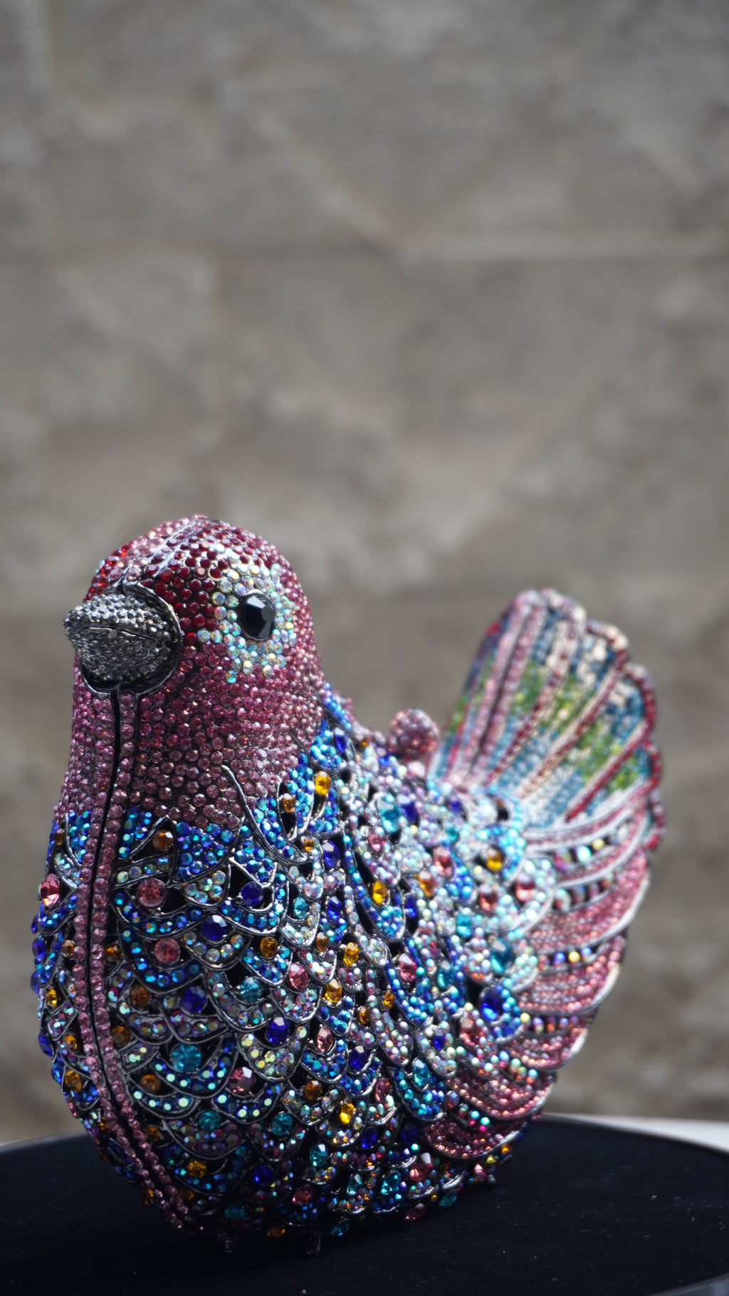 HER LABEL Multicolour Crystal Bird Handbag additional view