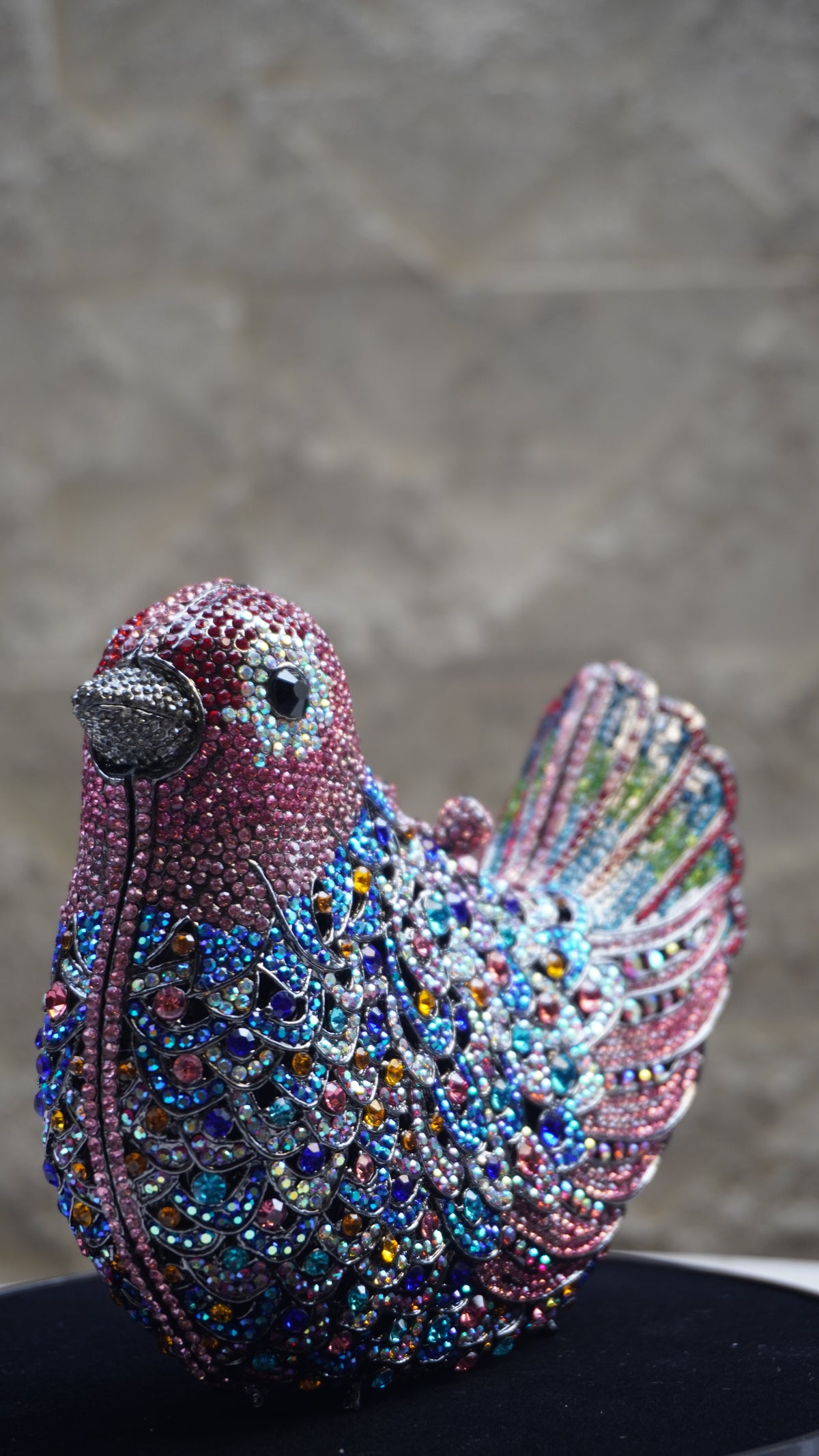 HER LABEL Multicolour Crystal Bird Handbag additional view