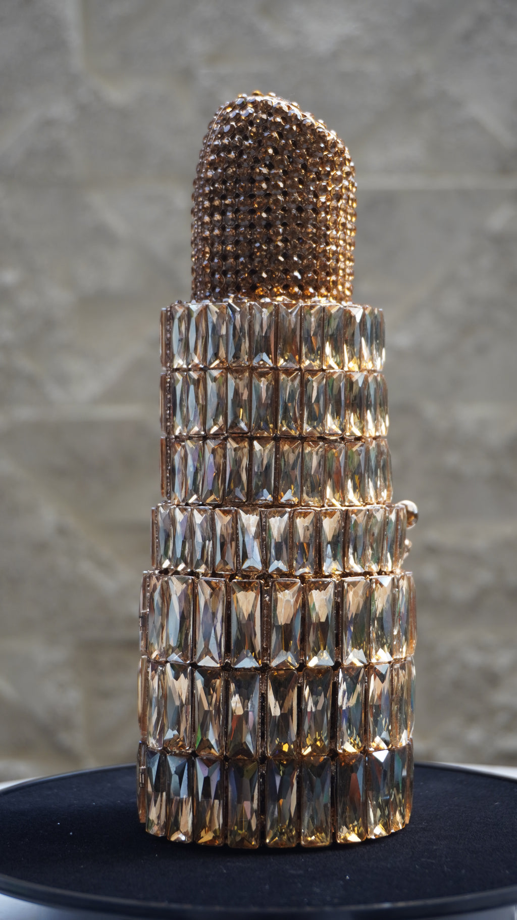 HER LABEL Golden Crystal Lipstick Handbag additional view