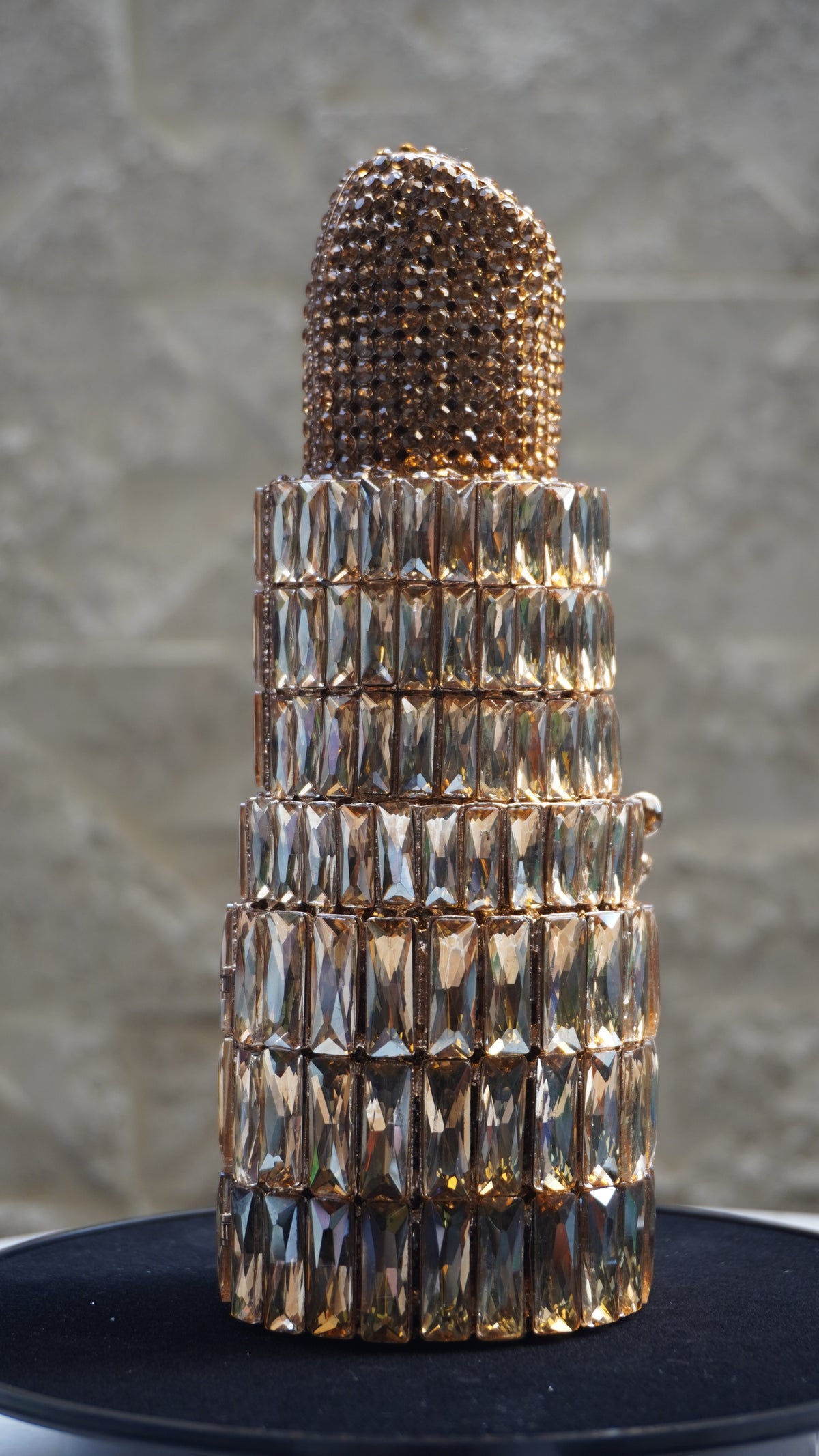 HER LABEL Golden Crystal Lipstick Handbag additional view