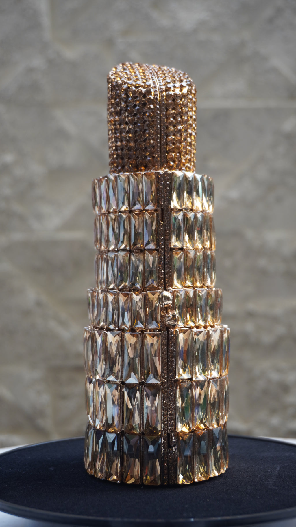 HER LABEL Golden Crystal Lipstick Handbag additional view