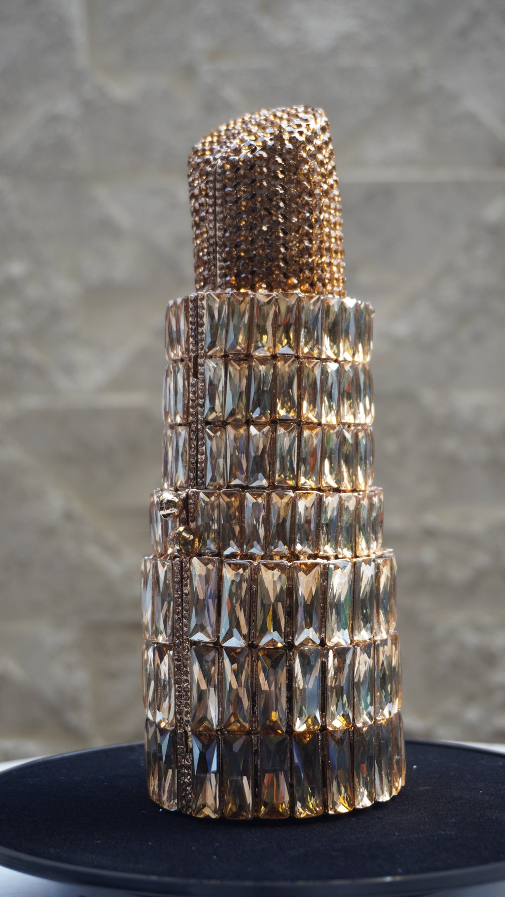 HER LABEL Golden Crystal Lipstick Handbag additional view