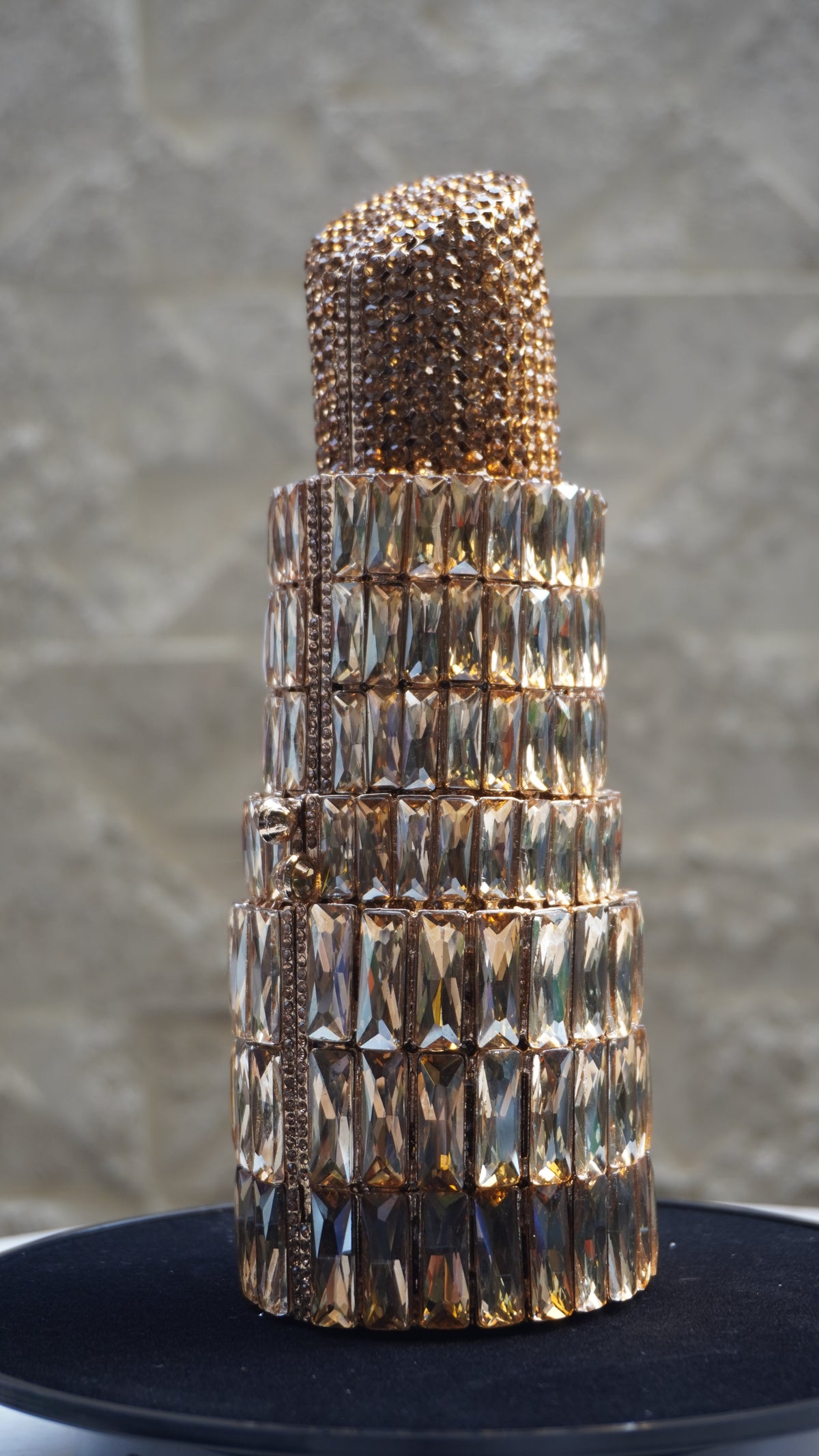 HER LABEL Golden Crystal Lipstick Handbag additional view