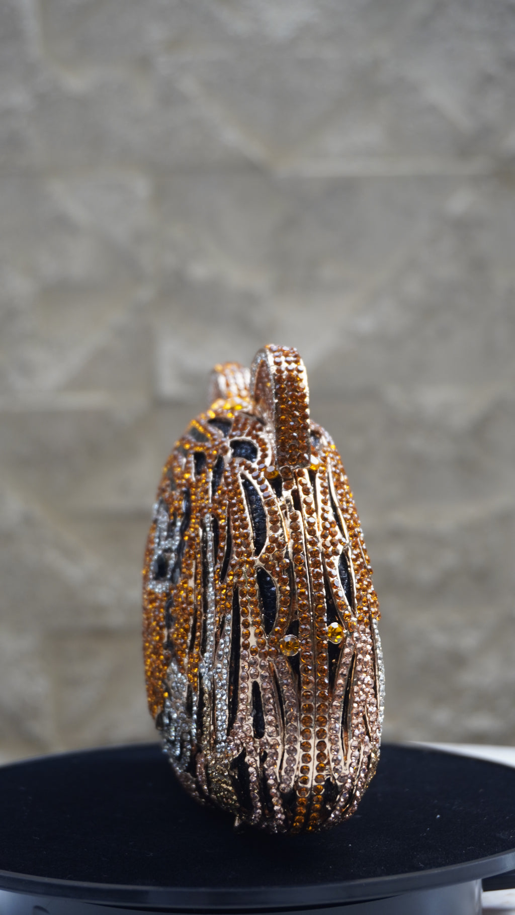 HER LABEL Crystal Tiger Face Handbag additional view