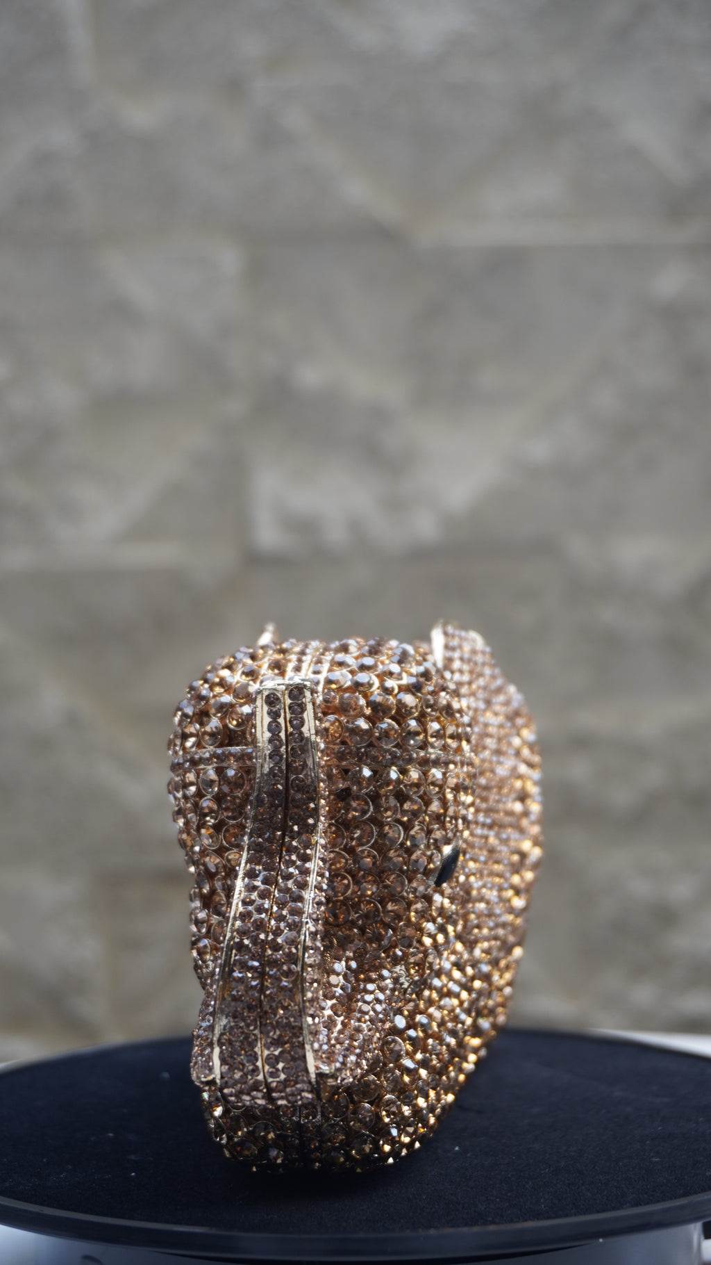 HER LABEL Golden Crystal Elephant Handbag additional view