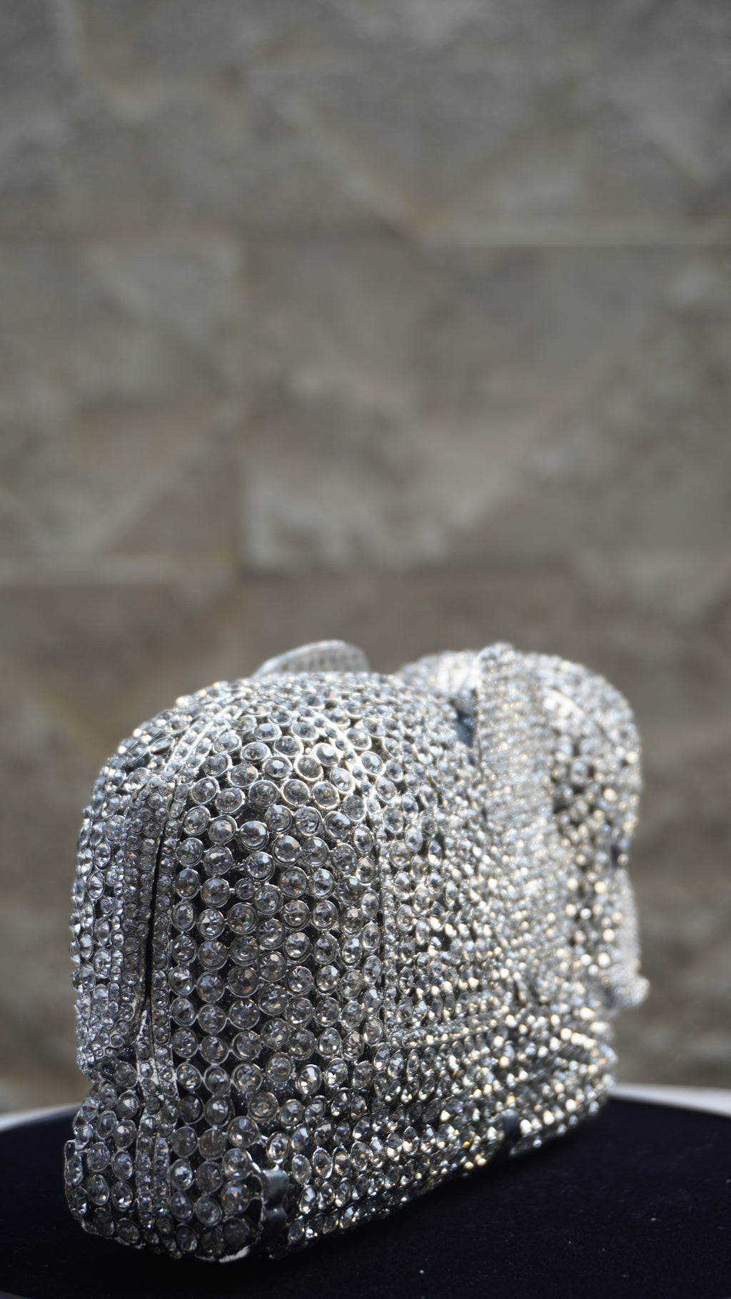 HER LABEL Silver Crystal Elephant Handbag additional view