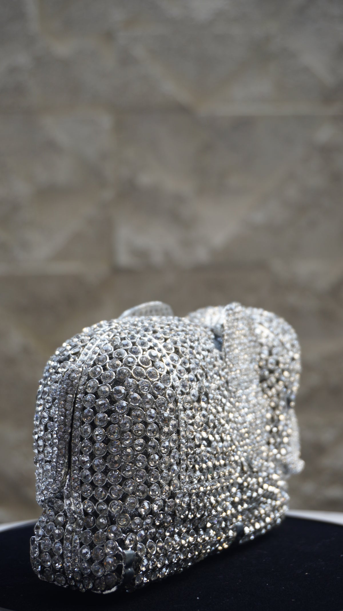HER LABEL Silver Crystal Elephant Handbag additional view