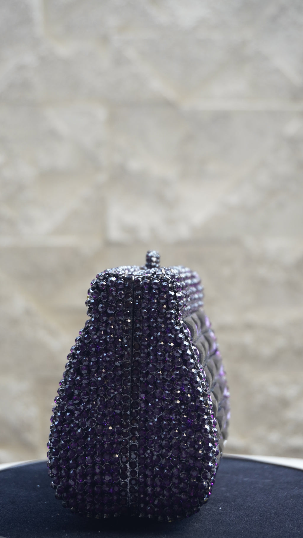 HER LABEL Purple Crystal Clutch additional view