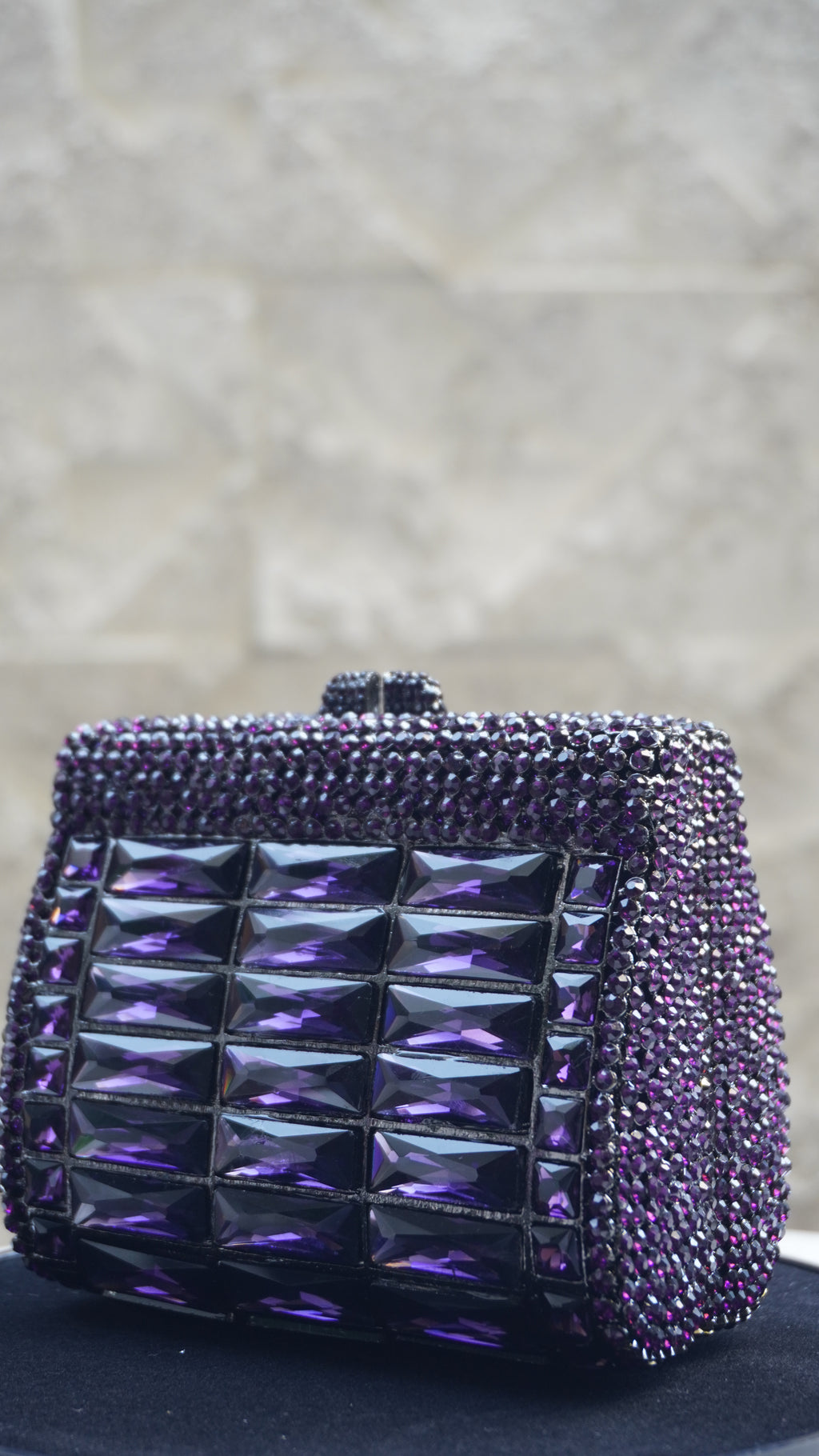 HER LABEL Purple Crystal Clutch additional view