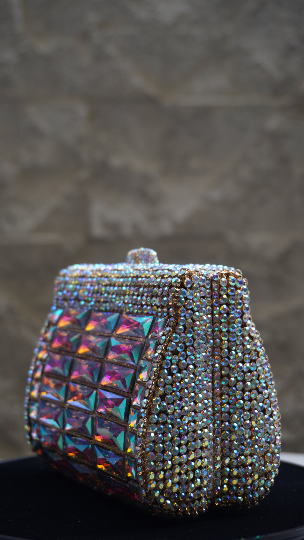 HER LABEL Multicolour Crystal Clutch additional view