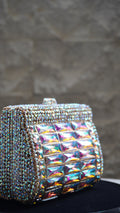 HER LABEL Multicolour Crystal Clutch