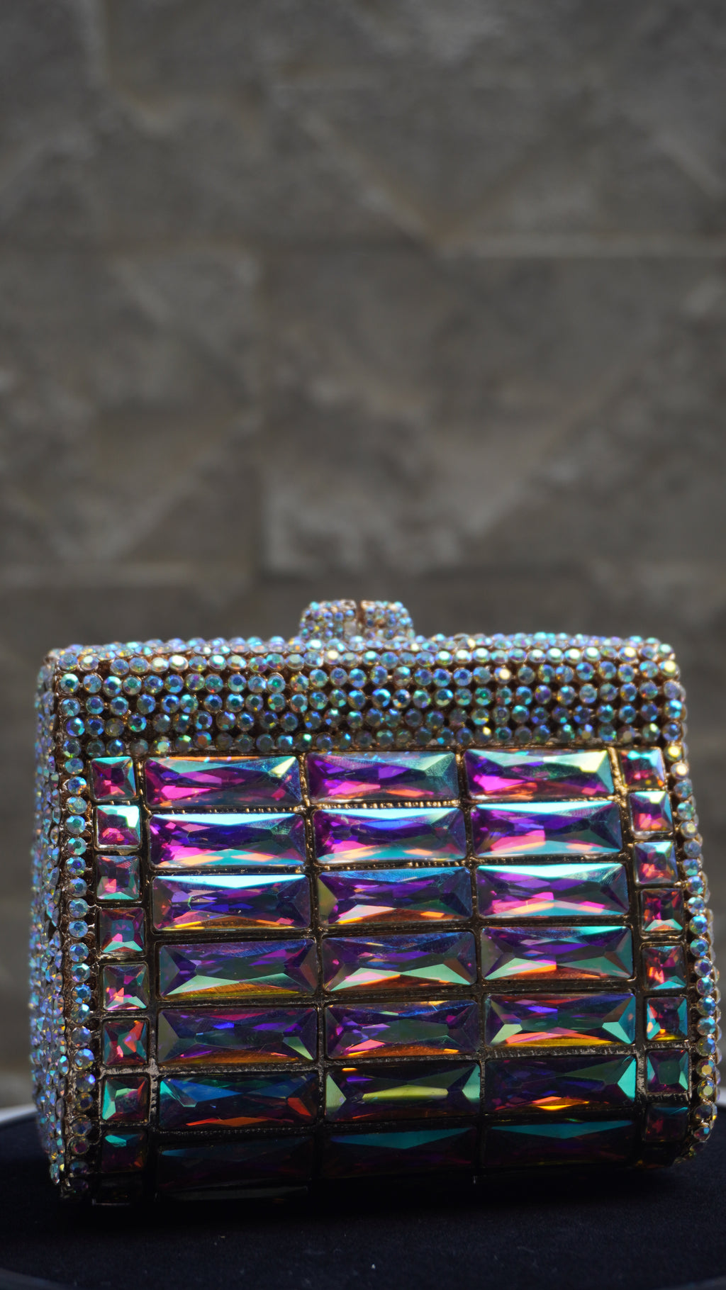 HER LABEL Multicolour Crystal Clutch additional view