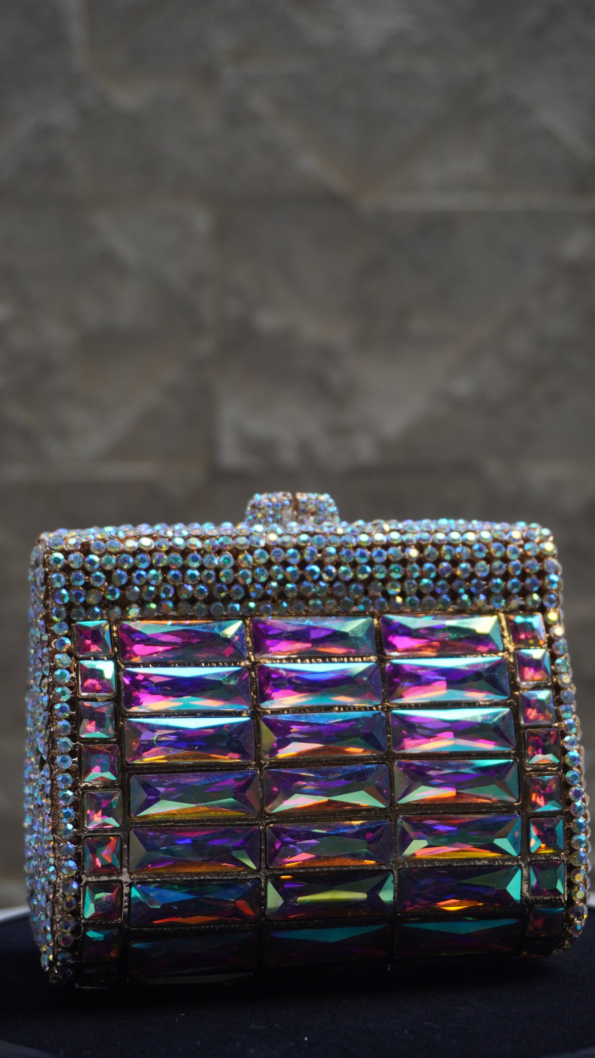 HER LABEL Multicolour Crystal Clutch additional view