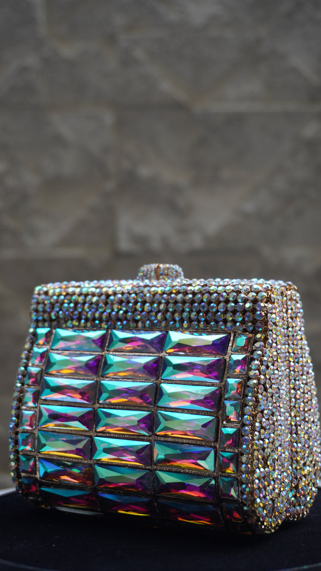 HER LABEL Multicolour Crystal Clutch additional view