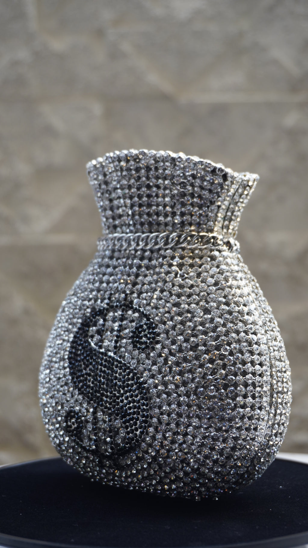 HER LABEL Silver Dollar Crystal Potli additional view