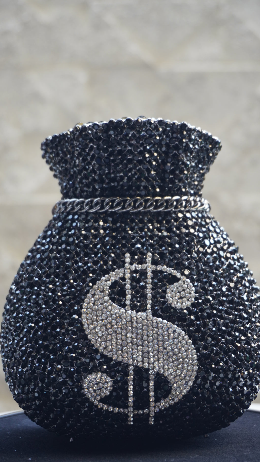 HER LABEL Black Dollar Crystal Potli additional view