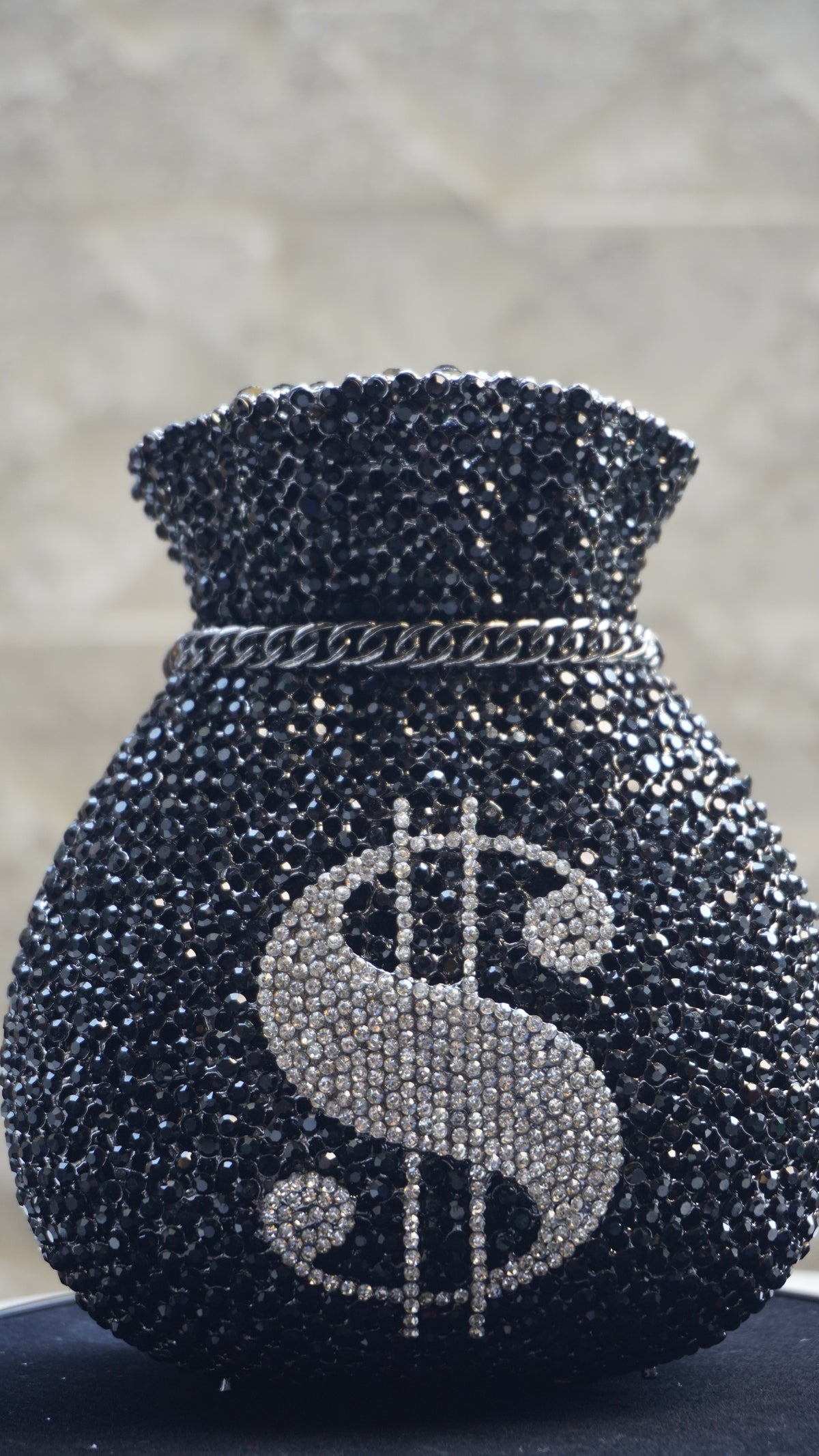 HER LABEL Black Dollar Crystal Potli additional view