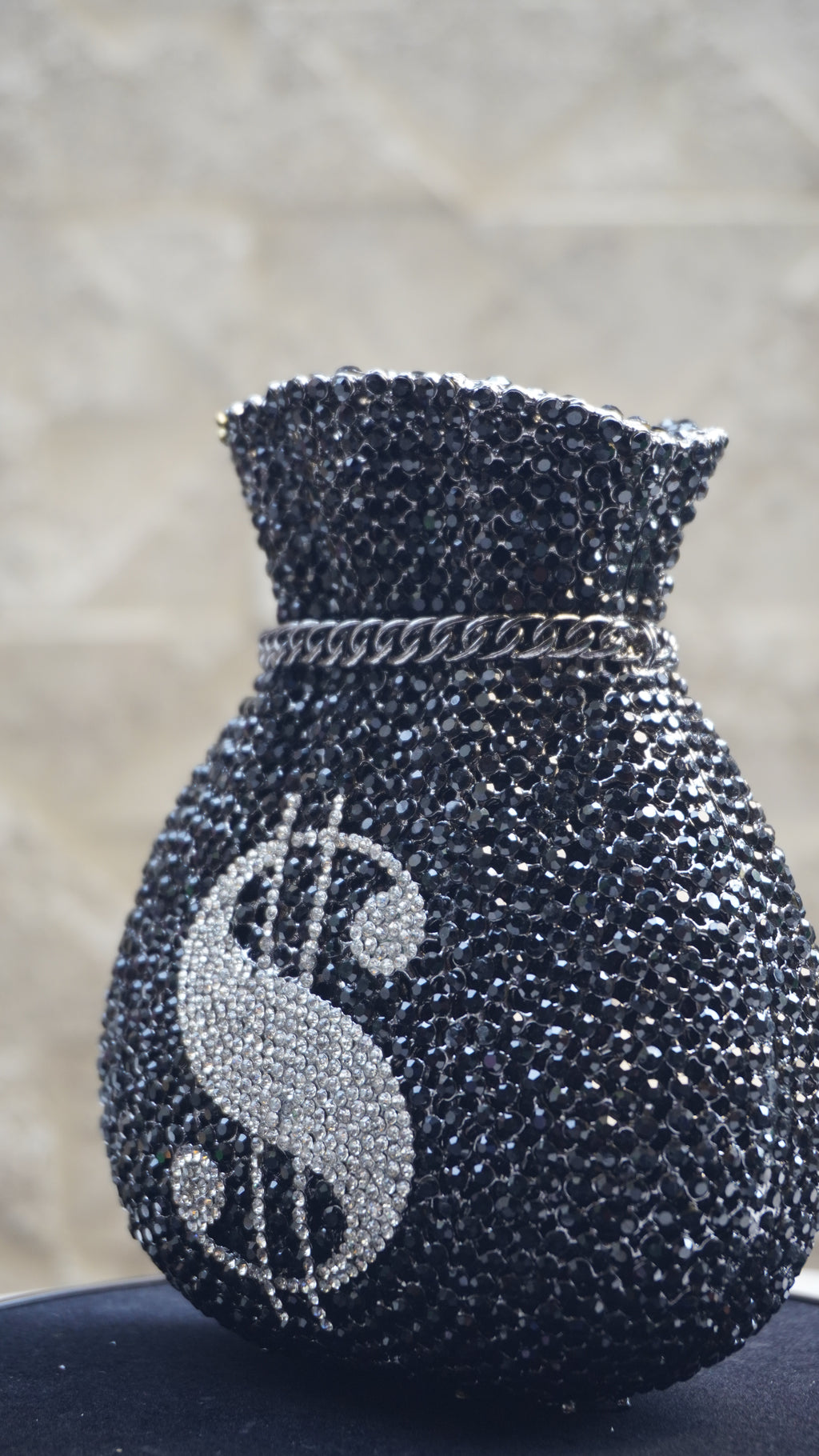 HER LABEL Black Dollar Crystal Potli additional view