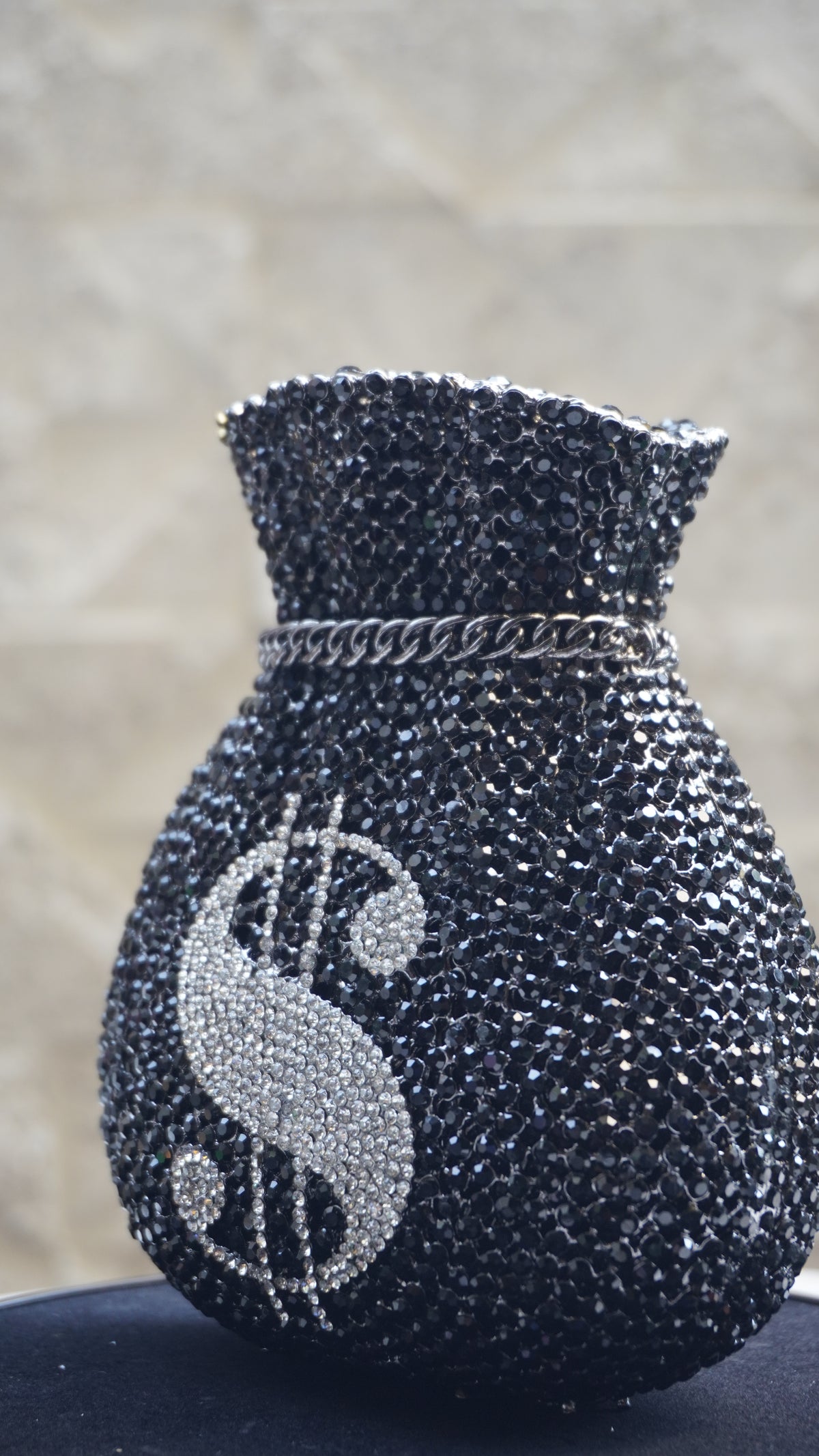 HER LABEL Black Dollar Crystal Potli additional view