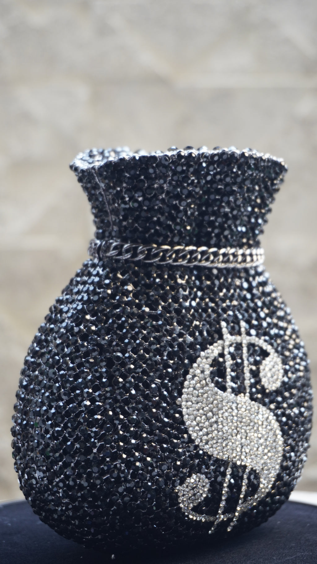 HER LABEL Black Dollar Crystal Potli additional view