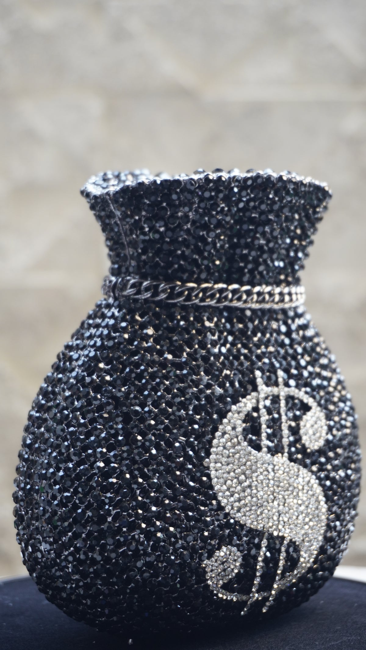 HER LABEL Black Dollar Crystal Potli additional view