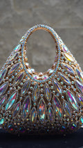 HER LABEL Multicolour Crystal Top Handle Handbag front view