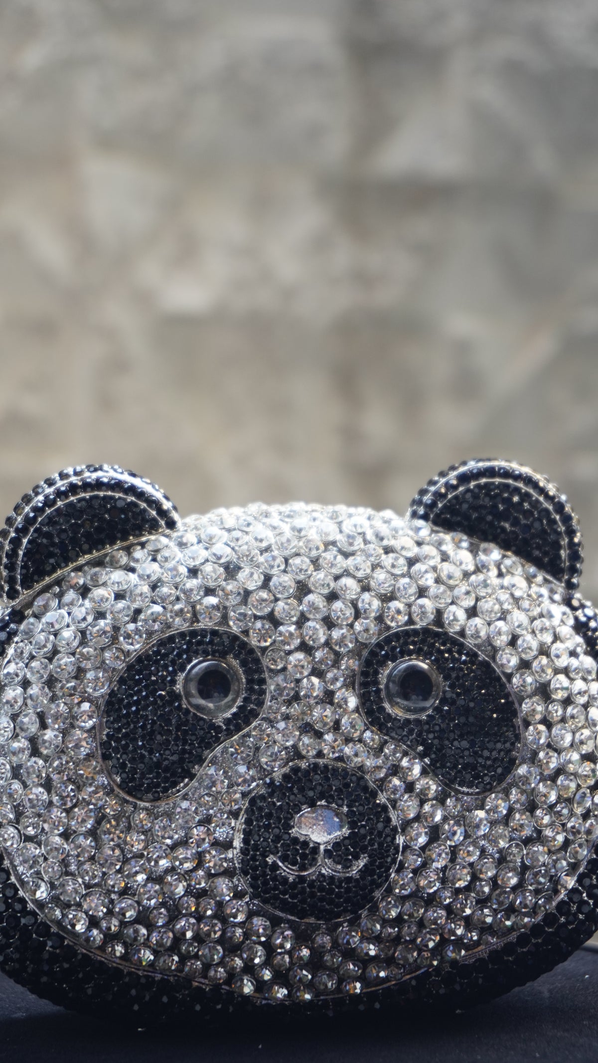 HER LABEL Panda Face Crystal Bag additional angled view