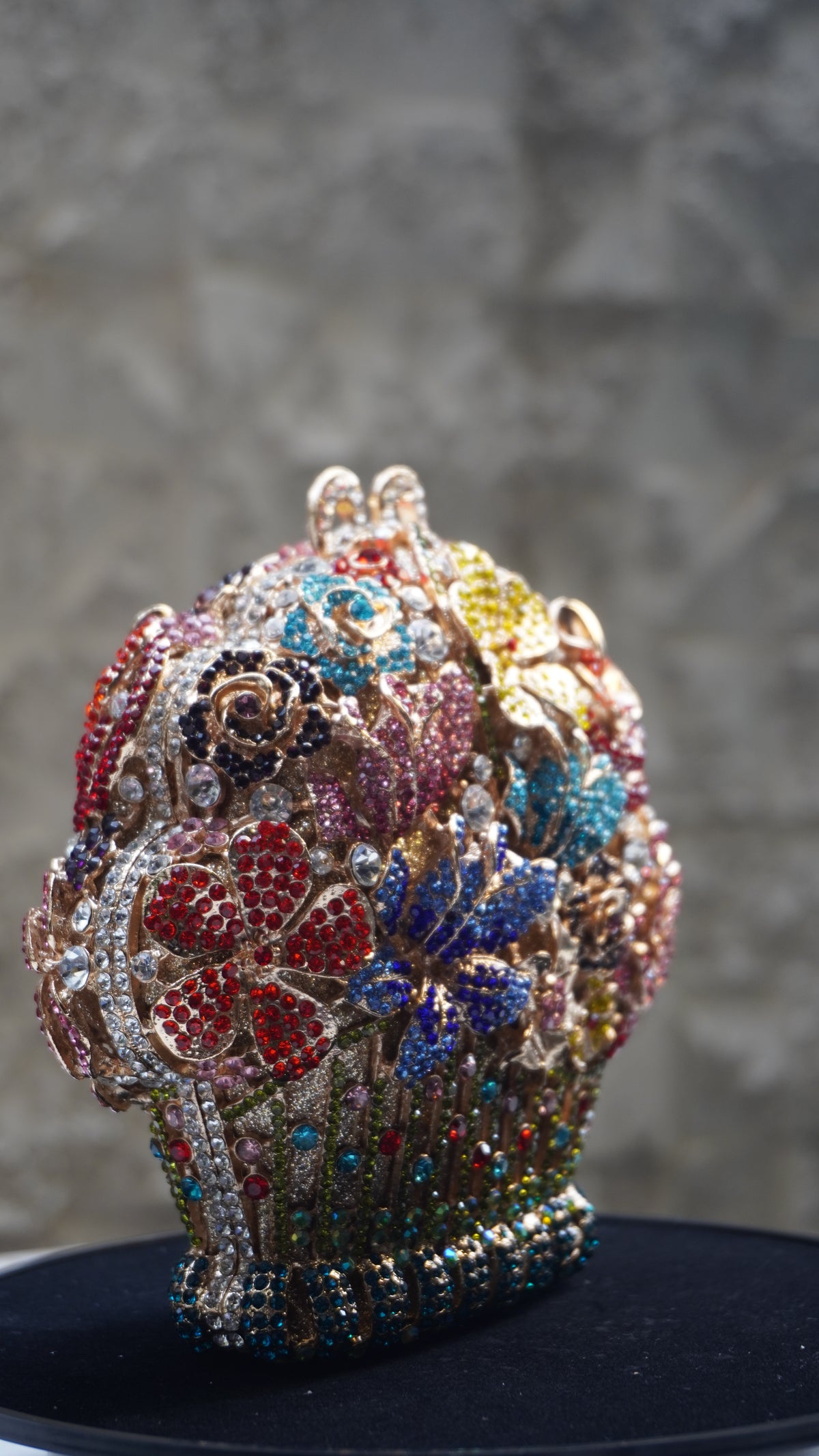 HER LABEL Multicolour Flower Bouquet Crystal Bag side view