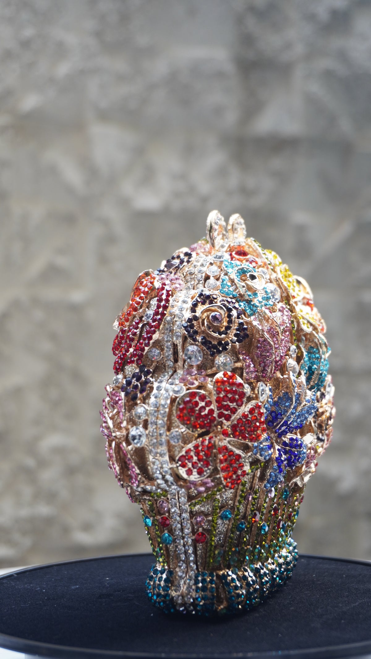 HER LABEL Multicolour Flower Bouquet Crystal Bag additional view