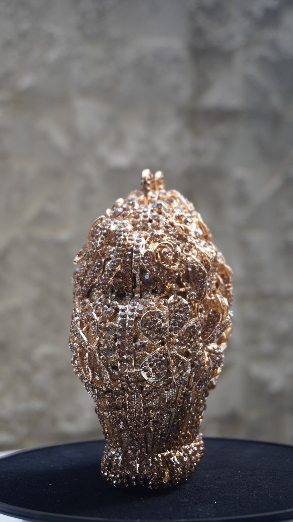 HER LABEL Golden Flower Bouquet Crystal Bag additional view
