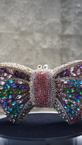 HER LABEL Multicolour Bow Crystal Bag